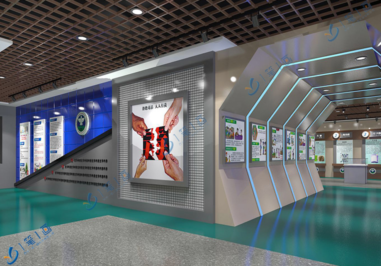 河南濮陽(yáng)市禁毒教育基地展廳