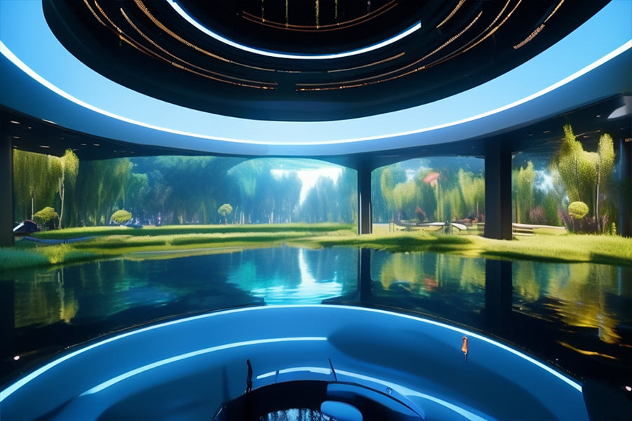 濕地公園科普展覽館，黃河故道國家濕地公園科普展覽館，科普展覽館圖片