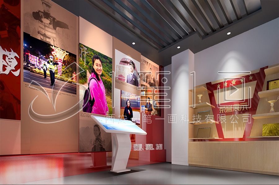 精準(zhǔn)扶貧展廳設(shè)計效果圖，加能站紅色教育基地設(shè)計升級改造方案策劃