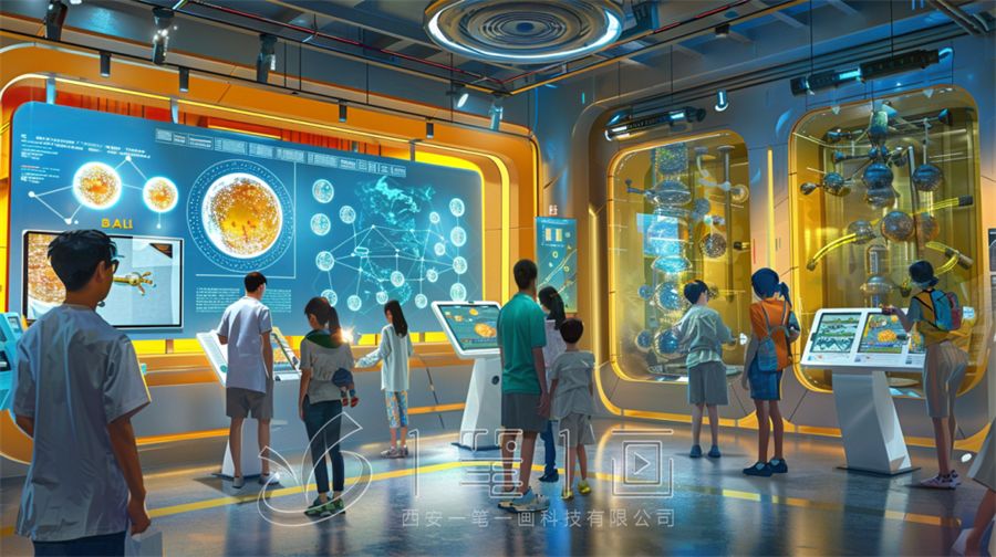 最新科技成果館設(shè)計，沉浸式學校成果科普館設(shè)計布局，漣水展廳設(shè)計公司