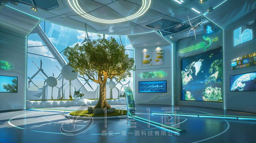 智能電氣**雙碳體驗(yàn)館設(shè)計(jì)方案，多媒體雙碳展廳建設(shè)方案