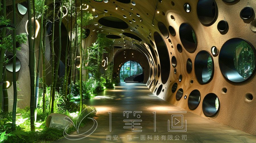 最新熊貓老家原生態(tài)體驗(yàn)館設(shè)計(jì)，多媒體熊貓展廳建設(shè)方案