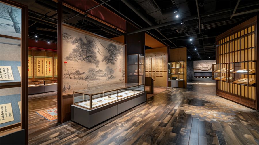 非遺體驗館設計效果圖，多媒體非遺體驗館建設施工方案