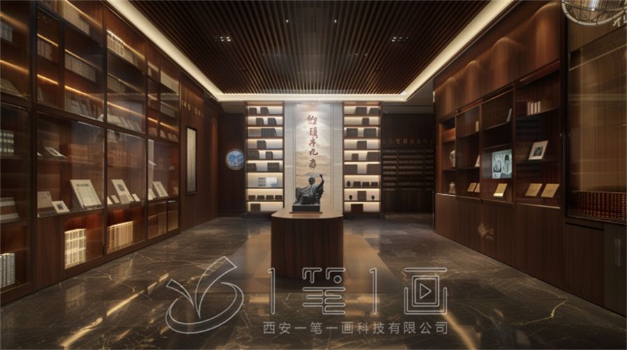 **紀(jì)念藏書館展廳設(shè)計(jì)方案，多媒體互動(dòng)展廳建設(shè)方案