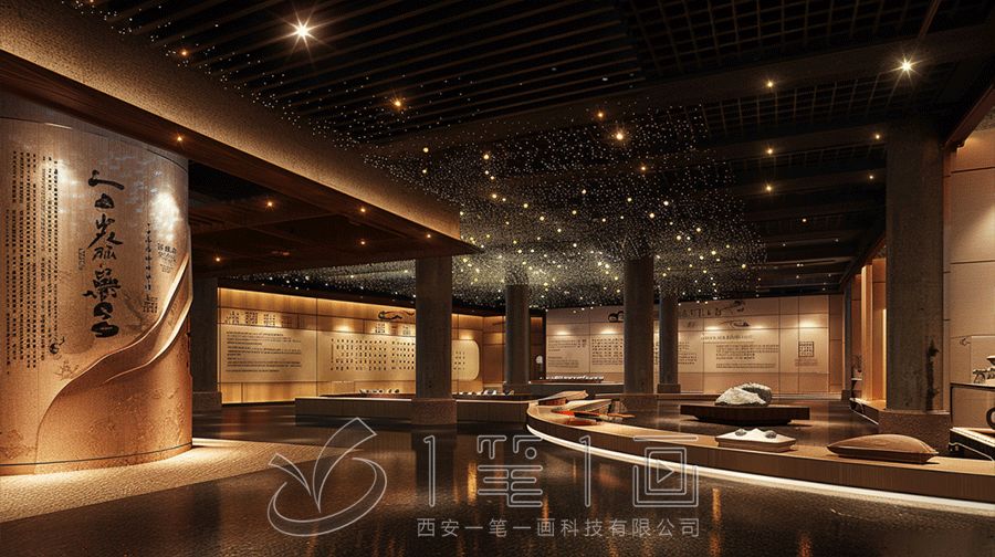 最新文化館展廳設(shè)計(jì)方案，多媒體文化館展廳建設(shè)施工公司