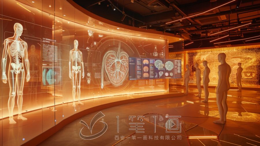 最新生命健康產(chǎn)業(yè)中心展廳設(shè)計(jì)方案，多媒體生命健康科普展廳建設(shè)施工方案策劃公司