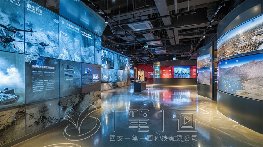 區(qū)國防教育素質(zhì)拓展基地展廳設(shè)計方案，多媒體國防動員教育基地建設(shè)方案策劃公司