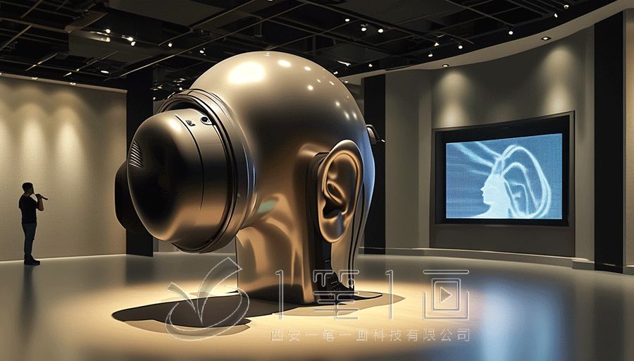 科普館我們的五官科普教育設(shè)計(jì)，高科技展廳設(shè)計(jì)方案，五感展廳建設(shè)效果圖