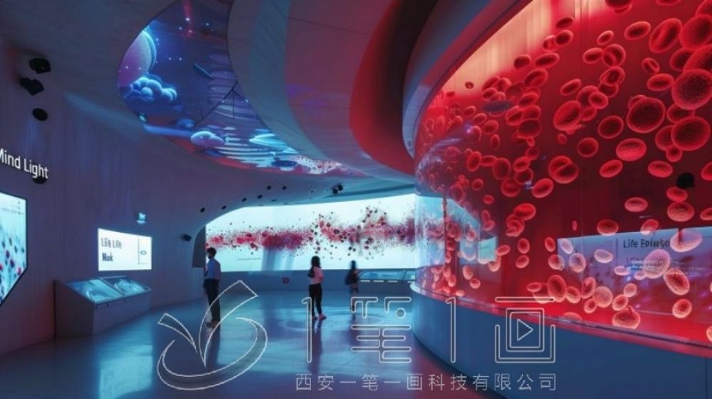 國防教育展廳設(shè)計(jì), 紅色文化傳承展示, 多媒體互動展示