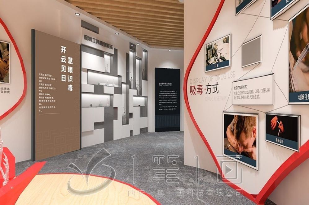 中醫(yī)藥展廳設(shè)計(jì), 多媒體互動方案, 展廳效果圖