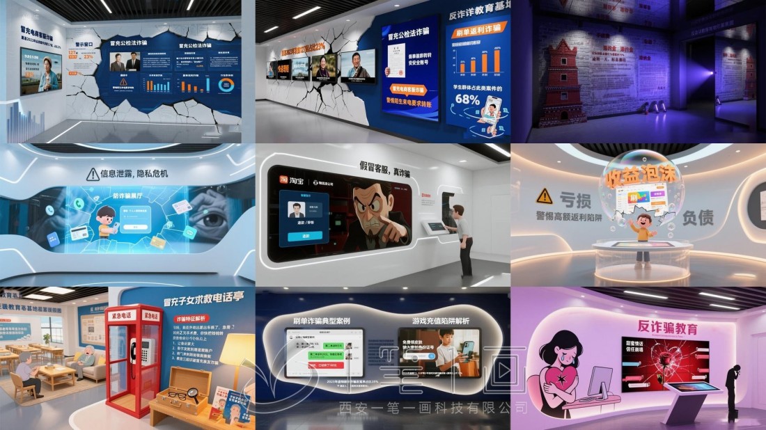預(yù)防電信詐騙體驗(yàn)館設(shè)計(jì)施工公司，VR反詐體驗(yàn)館