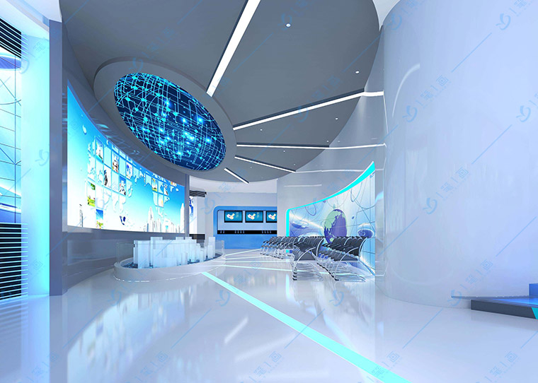 科技展廳設(shè)計方案，科技主題展館展廳設(shè)計布局，數(shù)字科技展廳設(shè)計