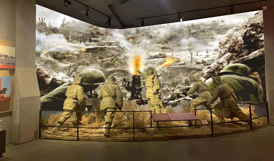 百靈廟暴動場景復(fù)原展示內(nèi)容方案一：