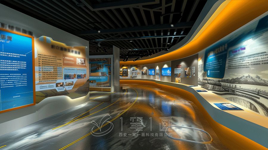 縣國(guó)家安全教育基地建設(shè)效果圖，高科技國(guó)防教育基地設(shè)計(jì)，智慧紅色教育基地方案