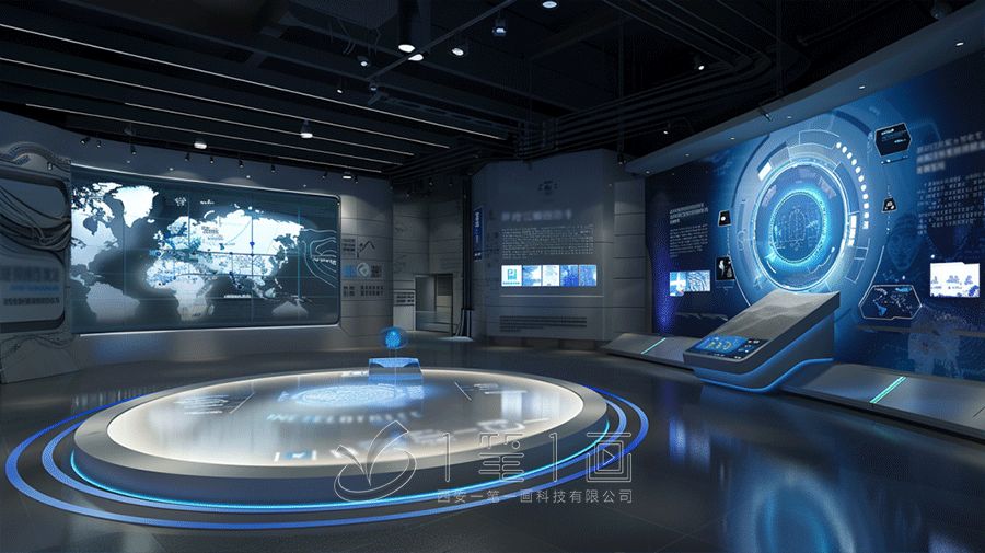 縣國(guó)家安全教育基地建設(shè)效果圖，高科技國(guó)防教育基地設(shè)計(jì)，智慧紅色教育基地方案