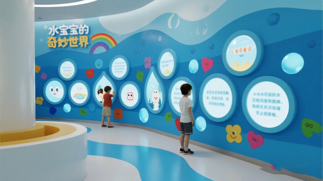 數(shù)字化水上安全教育基地效果圖 數(shù)字化展廳展館效果圖