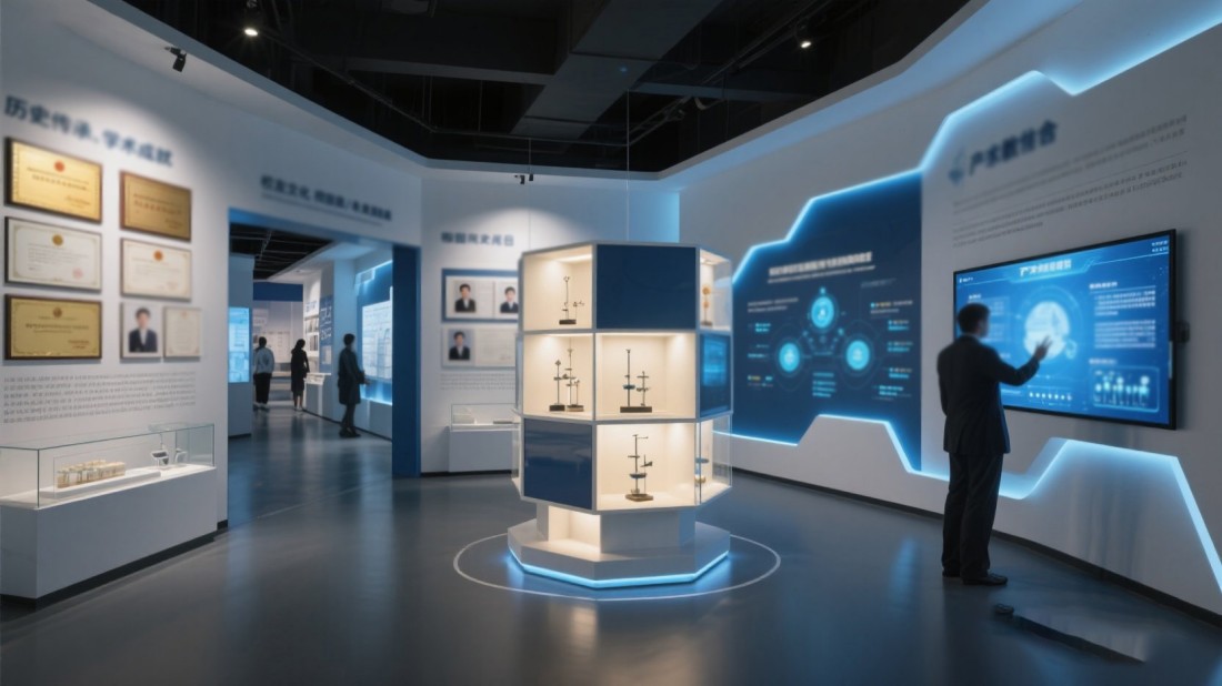 AI校史館建設(shè)效果圖 AI校史館建設(shè)效果圖